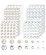 2032 Pieces Self Adhesive Hair Gems And Hair Pearls, Face Pearls And Jew... - £12.57 GBP