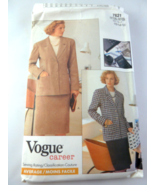 Vogue 7621 Miss Jacket Skirt Sewing Pattern Size 12 14 16  Uncut - $9.00