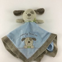 Carter&#39;s Plush Baby Toy Rattle Puppy Dog Mommy Loves Me Lovey Security Blanket  - £21.64 GBP