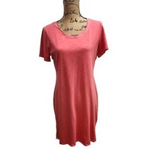 Tommy Bahama Coral Pima Cotton T-Shirt Dress Casual Beach Summer S/P - £30.51 GBP