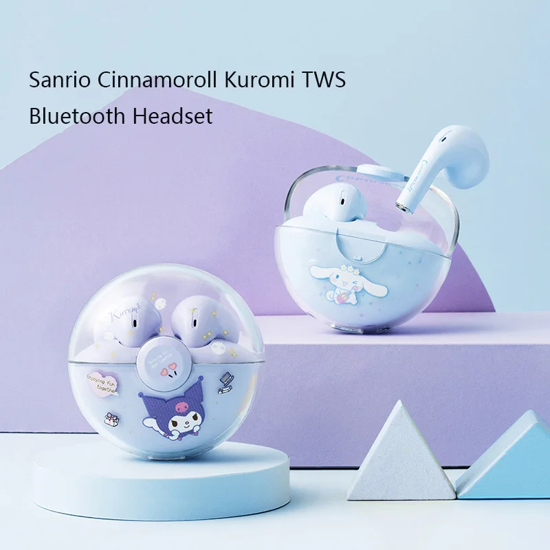 Sanrio Cinnamoroll Kuromi TWS Bluetooth Headset Cartoon Creative In-Ear Stereo - £25.91 GBP