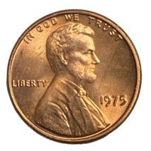 1975 Lincoln Memorial Cent Red - $1.10
