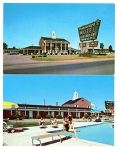 2 Vintage Postcards Thunderbird Motel Restaurant Bel Alton Maryland Unpo... - £3.12 GBP