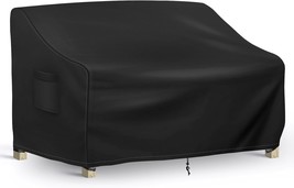 Outdoor Couch Cover Waterproof, 3-Seater Outdoor Sofa Cover, Patio, Black - $38.99