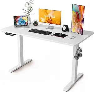Whole Piece Standing Desk, 48 X 24 In, Electric, 176 Lbs Capacity, Adjus... - $222.99