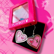 Playboy bunny earrings vintage bunny head 2000 playboy fashion accessory y2k - £67.94 GBP
