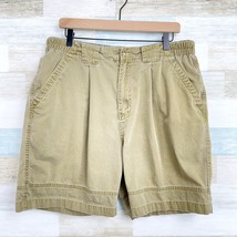The Territory Ahead Hiking Shorts Brown Pleated VTG Broken In 7&quot; Mens Large - $24.74