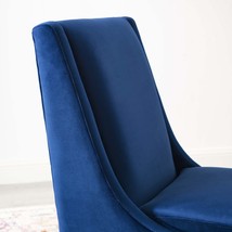 Confident Accent Upholstered Performance Velvet Lounge Chair Navy EEI-3488-NAV - £421.42 GBP