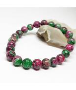 Ruby Zosite Bracelet, Gemstone Bracelet, Healing Crystal Gift, Handmade Jewelry - $13.55