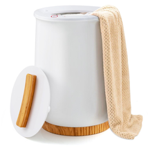Costway 20L Towel Warmer 1-Minute Quick Heating &amp; 60-Minute Auto Shut - White - £93.62 GBP