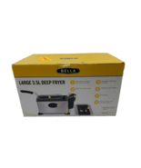 Bella Large 3.5 Liter Deep Fryer Fits Up To 2.2 Lbs XJ-09135 Used w Orig... - $368.87 MXN