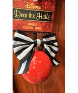 Disney Parks Mickey Mouse Pattern Red Ornament NEW - €32,44 EUR
