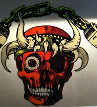 Grateful Dead Car Window Decal Vintage Orange Devil Skull Horns 1989 Wizard Wear - $19.95