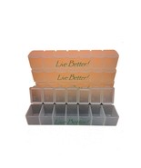 PILL CASES SINGLE COMPARTMENT SEVEN DAYS - 3 Pill Cases in Packet - $16.10 CAD