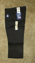 DICKIES Girls Jr Black Uniform Capri Sz 13 Boot Cut Waist 34&quot; x Inseam 22&quot; - $14.80
