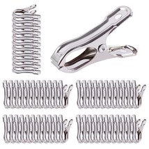 Garden Clips - 55Pcs Stainless Steel Greenhouse Clips With Large Open, 2... - £15.68 GBP