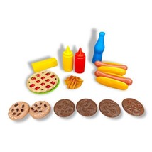 Vintage Pretend Play Fake Food Props Realistic Plastic Toys Hot Dog Pie Cookies - £15.68 GBP