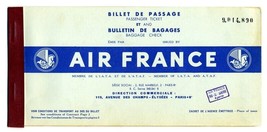 Air France Ticket 1954 Rio De Janeiro Montevideo  - $17.80