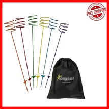 Durable Weather-Resistant Garden Drink Holder Stakes - 6 Brilliant Colors - $66.32