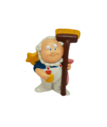 VINTAGE 1983 KENNER CARE BEARS CLOUDKEEPER W/ BROOM PVC MINIATURES FIGUR... - $19.00