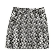 LOFT Velvet Pencil Skirt - Black &amp; White Women&#39;s Print Workwear Ann Taylor - £10.85 GBP