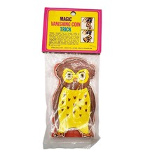 Vintage Owl Toy Magic Coin Trick Shackman Toys Plastic Hong Kong Novelty Bird - £15.58 GBP
