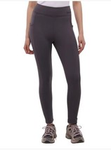Bench. Womens Leggings Dark Gray Pockets Stretch Fleece Lined Heavyweigh... - $42.99