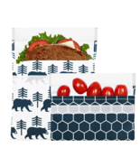 Lunchskins Reusable 2 Piece Food Storage Bag Set 1 Sandwich Bag + 1 Snac... - $27.37 CAD