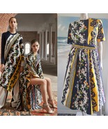 $2,390 NEW OSCAR DE LA RENTA BEAUTIFUL GARDEN FLOWER MIDI DAY DRESS US 6... - $1,299.00