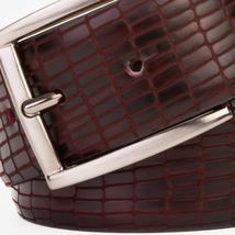 The Empire Burgundy Leather Belt image 2