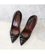 MARC BY MARC JACOBS Court Pumps Heels 3 5/16 in Leather Velvet &amp; Patent ... - £62.52 GBP