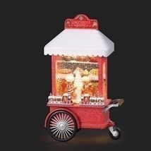 Snow dusted Gingerbread Shop Cart Battery operated and USB- designed by US Artis - £102.39 GBP