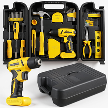 101 Pc 8V Cordless Drill Tool Set USB-C Rechargeable Kit Brushless Motor... - €58,12 EUR