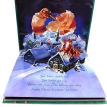 Coca Cola Book Christmas Santa Clause Comin to Town Holiday 1996 Pop Up - $13.86