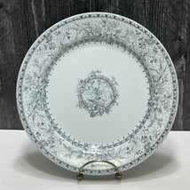 Older Johnson Brothers China Gray Lace Pattern Transferware Aesthetic Plate 9&quot; - £27.52 GBP