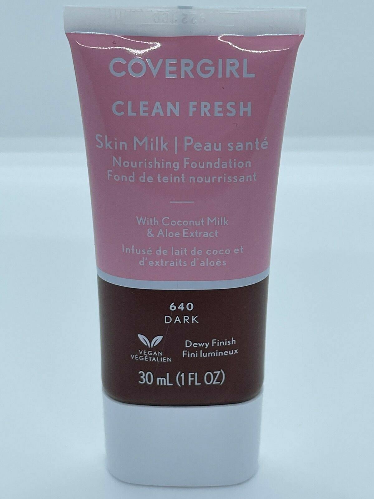 Primary image for Covergirl, Clean Fresh Skin Milk Foundation, 1 oz, 30 ml - Vegan, 640 Dark
