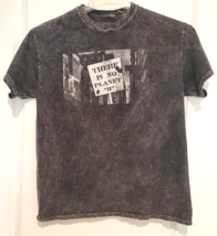 Fifth Sun &quot;There Is No Planet B&quot; Graphic Tee Med Distressed Black Enviro... - £14.58 GBP