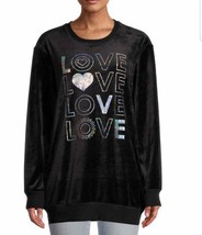No Boundaries Juniors Graphic Pullover Sweatshirt Black Size S/CH 3-5 - $18.80
