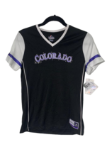 Majestic Girls Colorado Rockies Curveball T-Shirt Black-XL - £15.01 GBP