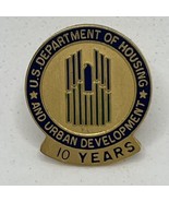 US HUD Housing Urban Development 10 Years Government Service Employee La... - $19.95