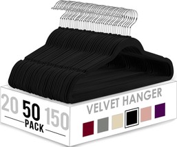 Utopia Home Premium Velvet Hangers 50 Pack - Non-Slip - - - - £28.10 GBP