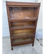  MACEY TIGER OAK BARRISTER STACKING LAWYER&#39;S SECTIONAL BOOKCASE W/ DRAWE... - $2,131.74 CAD