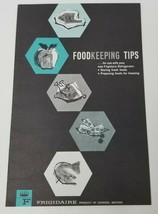 Frigidaire General Motors Refrigerator Foodkeeping Tips Manual Vintage 1... - £8.93 GBP