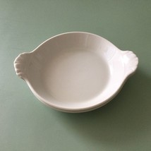 Vintage PILLIVUYT France -White Porcelain Round Au Gratin Dishes Set Of 2 - £25.93 GBP