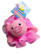 Cute Pig Face Kids Bath Loofahs Balls for Baby Girls Boys Mesh Shower - £12.16 GBP