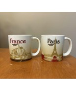 Lot of 2 Starbucks France Paris Mug Mini 3 Oz Espresso Demitasse VGUC - $21.95