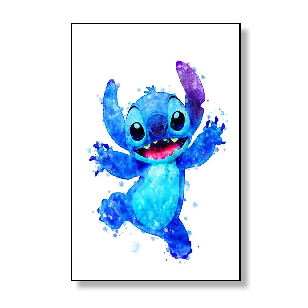 MINISO Disney Stitch Watercolor Wall Art Poster -A3-30X42cm Unframe hm 30-3 - $156.47 MXN