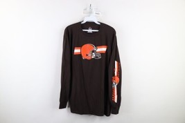 Vintage Majestic Mens XL Spell Out Cleveland Browns Football Long Sleeve... - $34.60