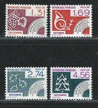 FRANCE 1987 Amazing Very Fine MNH Stamps Scott # 1961-1964 CV 5.50 $ Sept.-Dec. - £4.27 GBP