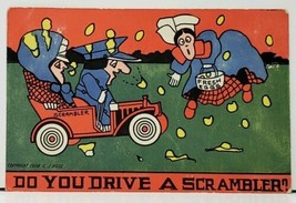 Artist Cj Rose Do You Drive A Scrambler c1909 Meade Kansas Postcard H10 - $14.95